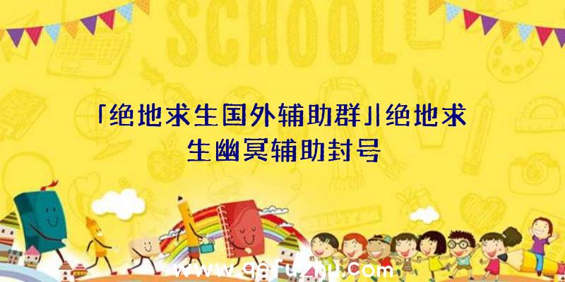 「绝地求生国外辅助群」|绝地求生幽冥辅助封号